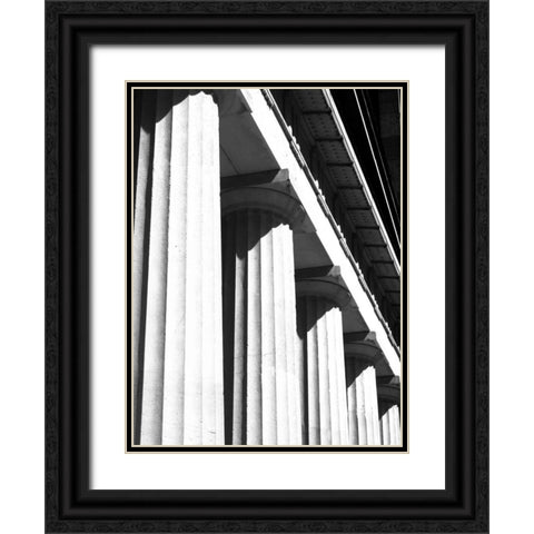Structural Details II Black Ornate Wood Framed Art Print with Double Matting by Pica, Jeff