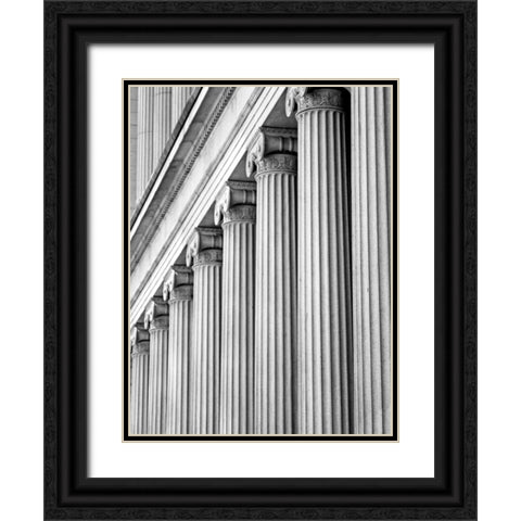 Structural Details III Black Ornate Wood Framed Art Print with Double Matting by Pica, Jeff