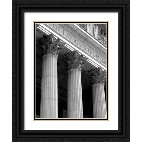 Structural Details VII Black Ornate Wood Framed Art Print with Double Matting by Pica, Jeff