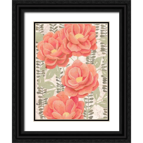 Summer Gardens II Black Ornate Wood Framed Art Print with Double Matting by Popp, Grace