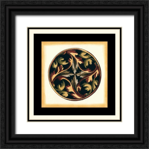 Small Ornamental Accents III Black Ornate Wood Framed Art Print with Double Matting by Vision Studio