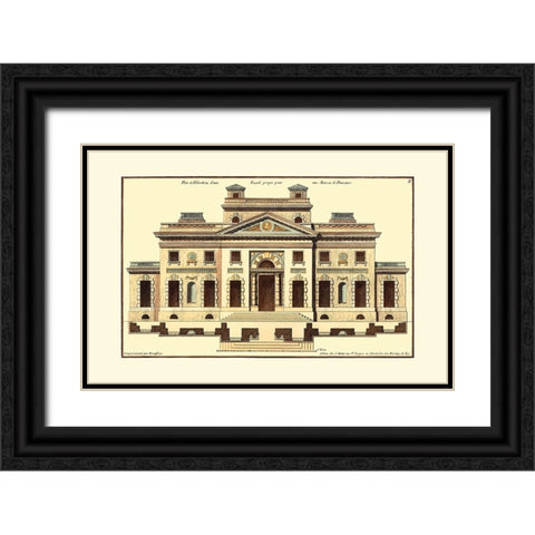 Architectural Facade V Black Ornate Wood Framed Art Print with Double Matting by Deneufforge