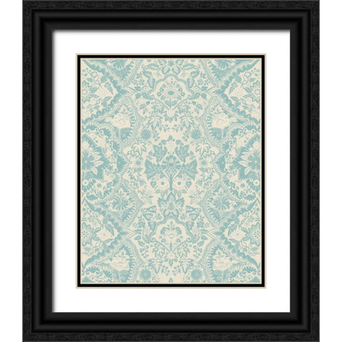 Baroque Tapestry in Spa I Black Ornate Wood Framed Art Print with Double Matting by Vision Studio