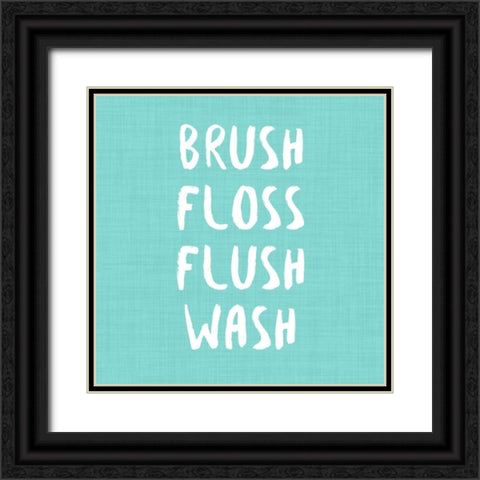 Brush, Floss etc Black Ornate Wood Framed Art Print with Double Matting by Hambly, Anna