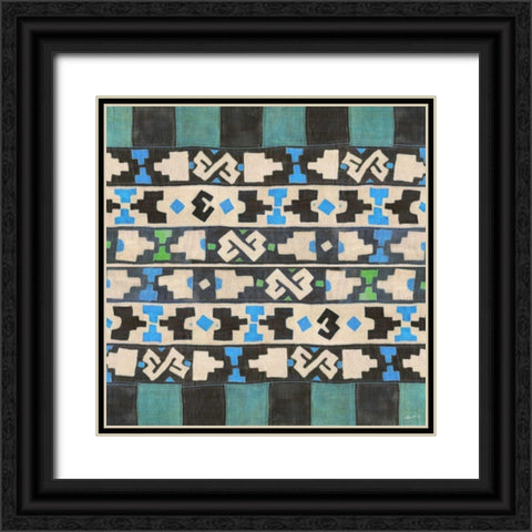 Kuba Kuba II Black Ornate Wood Framed Art Print with Double Matting by Butler, John