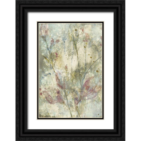 Flower Dream I Black Ornate Wood Framed Art Print with Double Matting by Goldberger, Jennifer