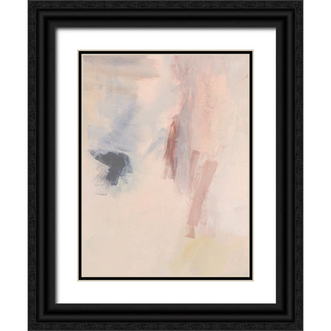 Neutral Smudges II Black Ornate Wood Framed Art Print with Double Matting by Parker, Jennifer Paxton