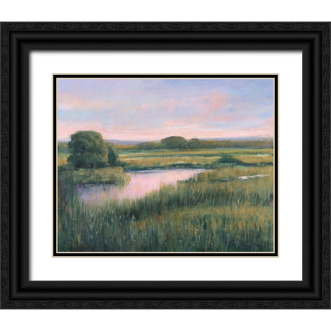 Spring Marsh I Black Ornate Wood Framed Art Print with Double Matting by OToole, Tim
