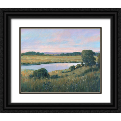 Spring Marsh II Black Ornate Wood Framed Art Print with Double Matting by OToole, Tim