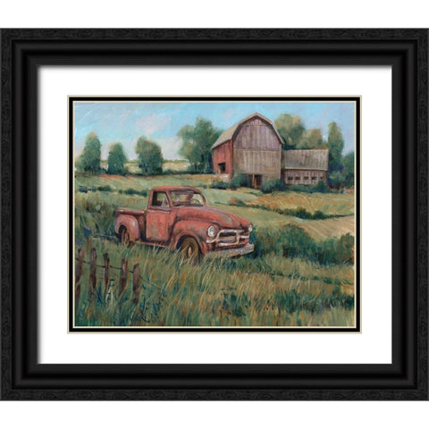 Rusting Away II Black Ornate Wood Framed Art Print with Double Matting by OToole, Tim