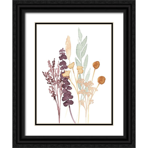 Gathered Bouquet I Black Ornate Wood Framed Art Print with Double Matting by Warren, Annie