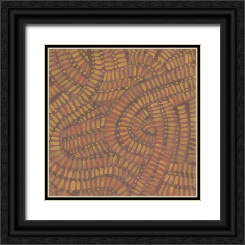 Woven Undulation II Black Ornate Wood Framed Art Print with Double Matting by Wang, Melissa