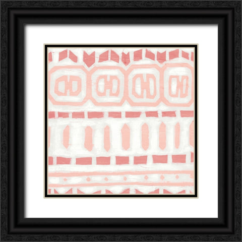 Blush Loom III Black Ornate Wood Framed Art Print with Double Matting by Vess, June Erica