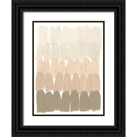 Earth Tone Swatch I Black Ornate Wood Framed Art Print with Double Matting by Vess, June Erica
