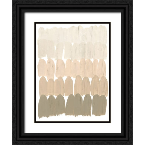 Earth Tone Swatch II Black Ornate Wood Framed Art Print with Double Matting by Vess, June Erica