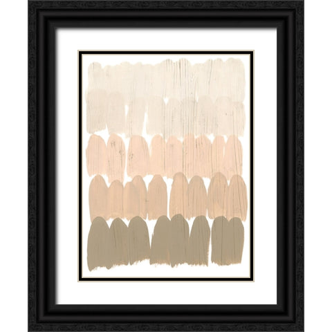 Earth Tone Swatch II Black Ornate Wood Framed Art Print with Double Matting by Vess, June Erica