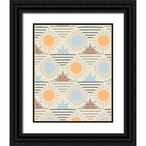Sunrise Passage II Black Ornate Wood Framed Art Print with Double Matting by Wang, Melissa