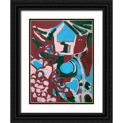 Hide Away I Black Ornate Wood Framed Art Print with Double Matting by Ferrell, Erin McGee