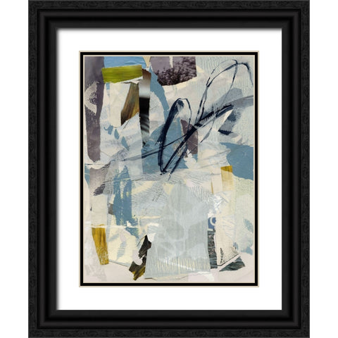 Cache Collage II Black Ornate Wood Framed Art Print with Double Matting by Barnes, Victoria