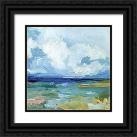 Saltwaters Edge II Black Ornate Wood Framed Art Print with Double Matting by Barnes, Victoria