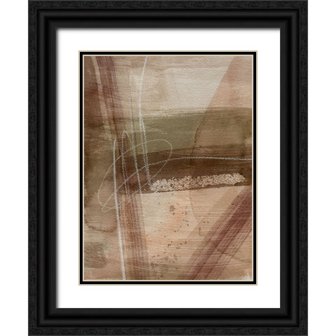 Peach on Earth I Black Ornate Wood Framed Art Print with Double Matting by Popp, Grace