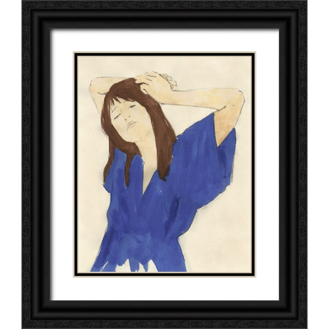 Fashion Maven I Black Ornate Wood Framed Art Print with Double Matting by Barnes, Victoria