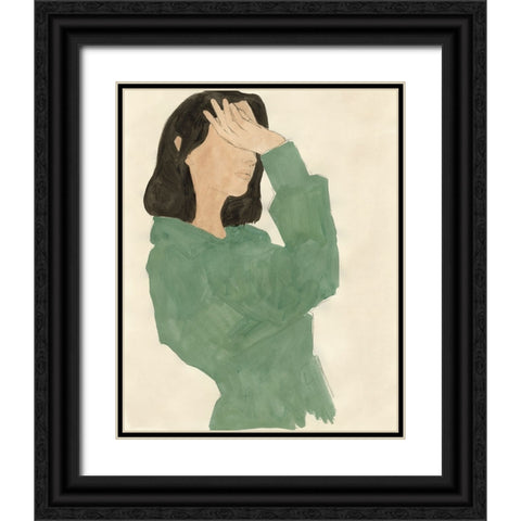 Fashion Maven II Black Ornate Wood Framed Art Print with Double Matting by Barnes, Victoria