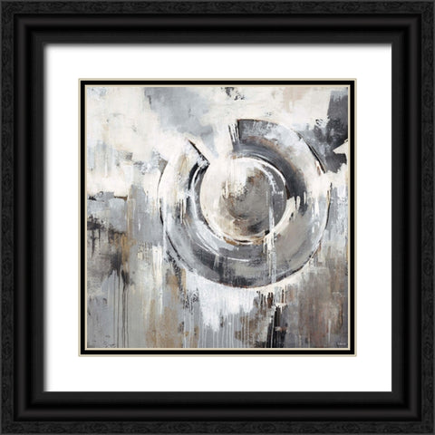 Blur the Lines Black Ornate Wood Framed Art Print with Double Matting by Edmunds, Sydney