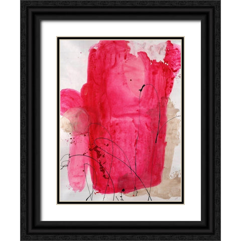 Jovial III Black Ornate Wood Framed Art Print with Double Matting by Drotar, Rikki