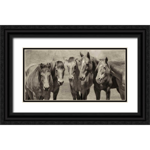 Meeting of the Minds Black Ornate Wood Framed Art Print with Double Matting by PHBurchett
