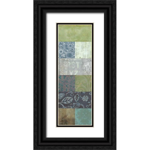Zen Panel I Black Ornate Wood Framed Art Print with Double Matting by Vision Studio