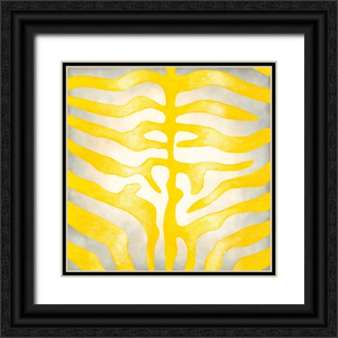 Vibrant Zebra IV Black Ornate Wood Framed Art Print with Double Matting by Zarris, Chariklia