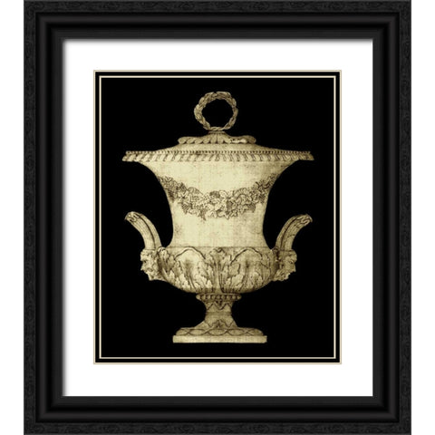 Garden Antiquities III Black Ornate Wood Framed Art Print with Double Matting by Vision Studio