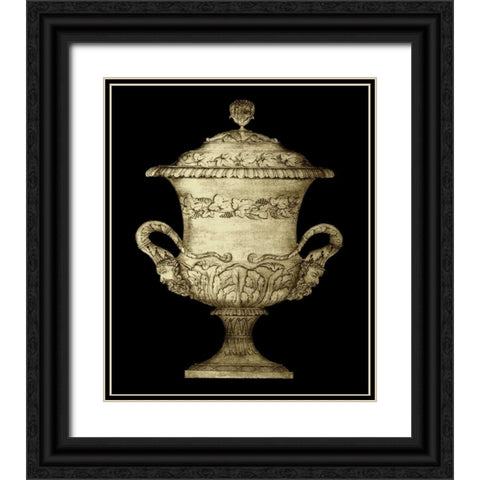 Garden Antiquities IV Black Ornate Wood Framed Art Print with Double Matting by Vision Studio