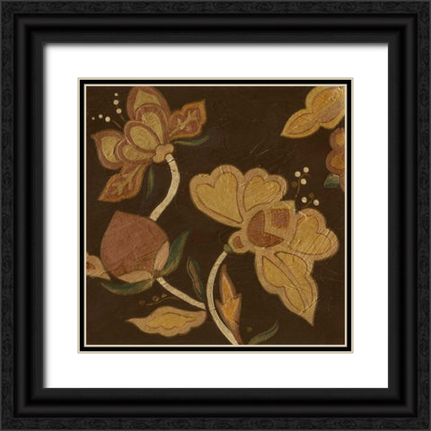 Vintage Kimono I Black Ornate Wood Framed Art Print with Double Matting by Vess, June Erica