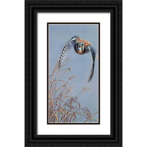 Prairie Lighting Black Ornate Wood Framed Art Print with Double Matting by Mock, Carolyn