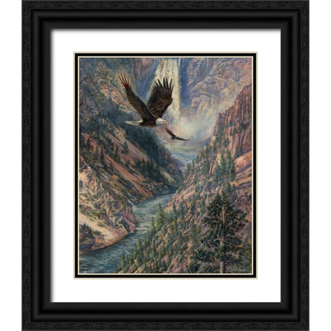 America the Best Black Ornate Wood Framed Art Print with Double Matting by Mock, Carolyn