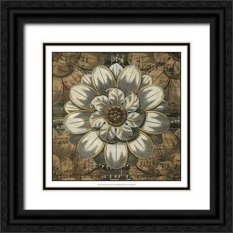 Rosette Detail IV Black Ornate Wood Framed Art Print with Double Matting by Vision Studio