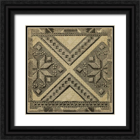 Kuba Detail II Black Ornate Wood Framed Art Print with Double Matting by Vision Studio