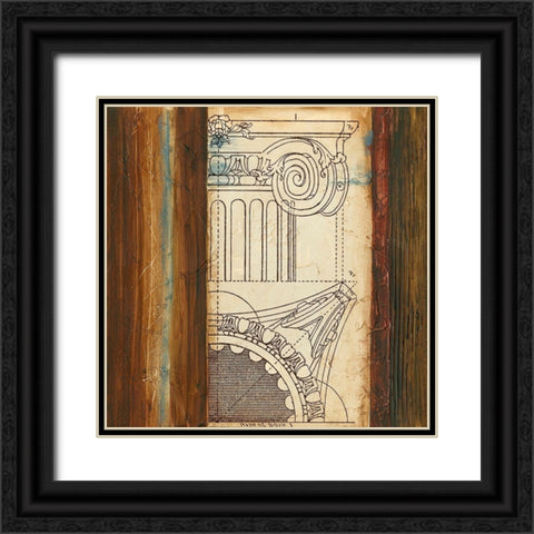 Architectural Archive II Black Ornate Wood Framed Art Print with Double Matting by Vision Studio