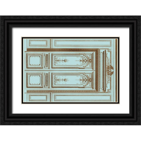 French Salon Doors I Black Ornate Wood Framed Art Print with Double Matting by Vision Studio