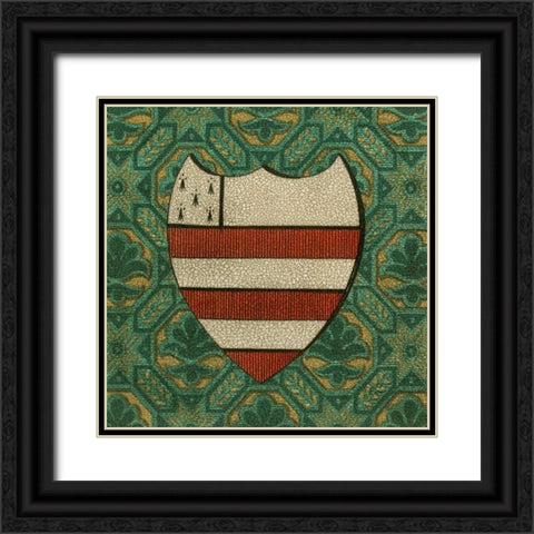 Noble Crest VIII Black Ornate Wood Framed Art Print with Double Matting by Vision Studio