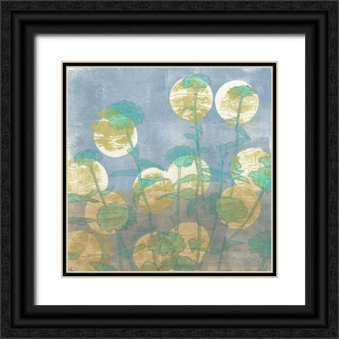 Spotlight Floral II Black Ornate Wood Framed Art Print with Double Matting by Meagher, Megan