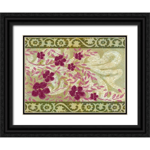 Rococo Celebration II Black Ornate Wood Framed Art Print with Double Matting by Vision Studio