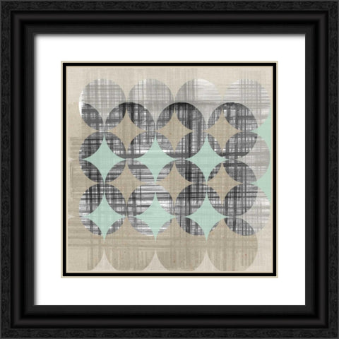 New Pattern II Black Ornate Wood Framed Art Print with Double Matting by Goldberger, Jennifer