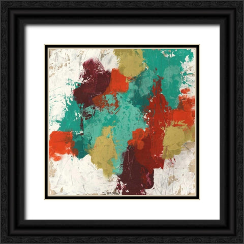 Kaleidoscope Signals II Black Ornate Wood Framed Art Print with Double Matting by Vess, June Erica