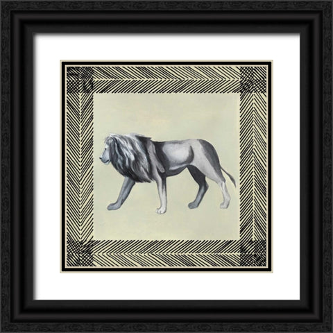 Wild Safari I Black Ornate Wood Framed Art Print with Double Matting by Popp, Grace
