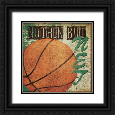 Nothin But Net Black Ornate Wood Framed Art Print with Double Matting by Moulton, Jo