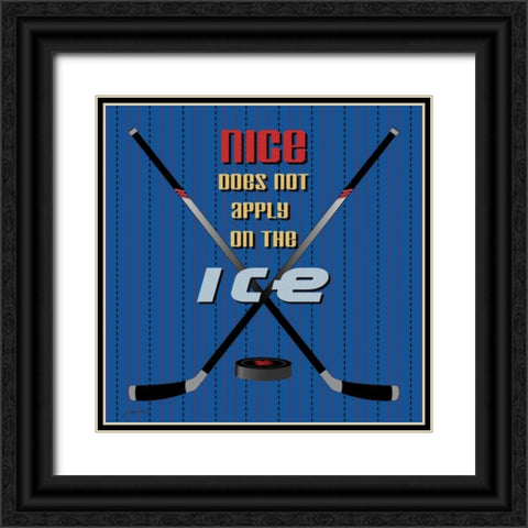 Ice Black Ornate Wood Framed Art Print with Double Matting by Moulton, Jo