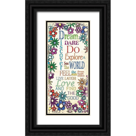 Dream Black Ornate Wood Framed Art Print with Double Matting by Moulton, Jo